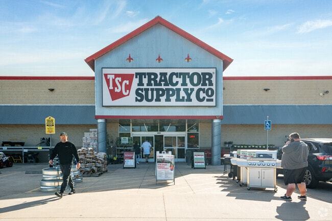 A tractor supply store ensures accessibility for Woodloch's agricultural needs.