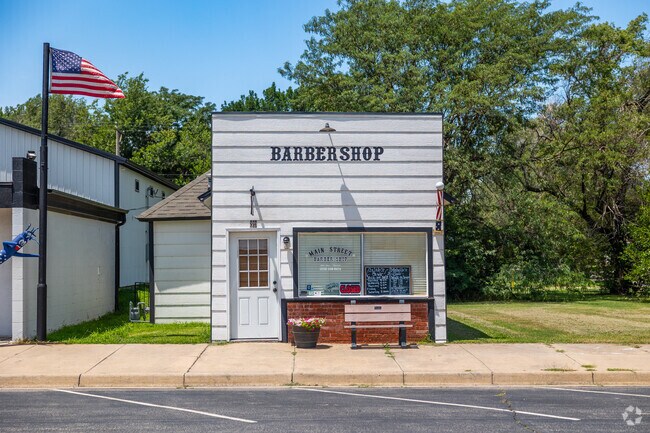 Main Street's Barbershop is one of many local shops in Goddard.