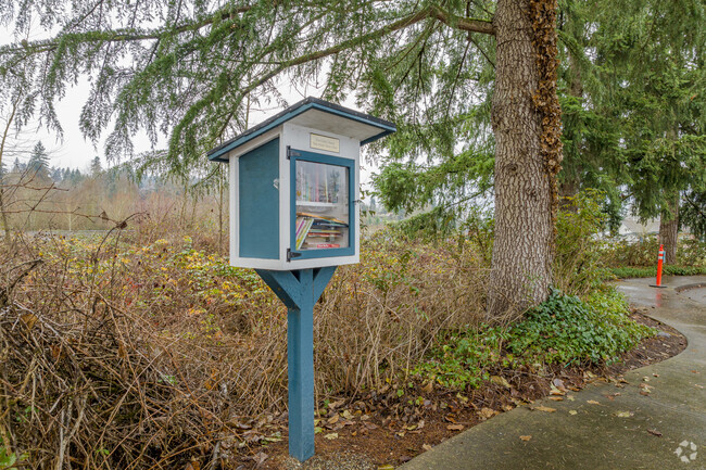 Community library house at Shaw Road Elementary school