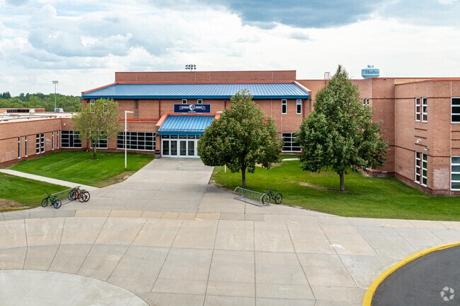 Hudson Middle School is located in the North East corner of Hudson.