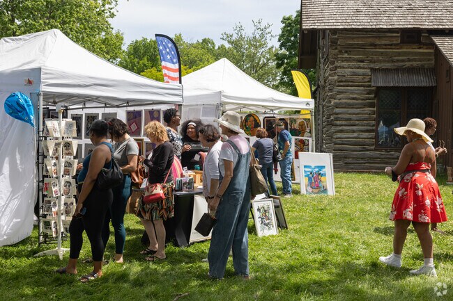 More than 60 Artists show their work at the Palmer Park Art Fair.