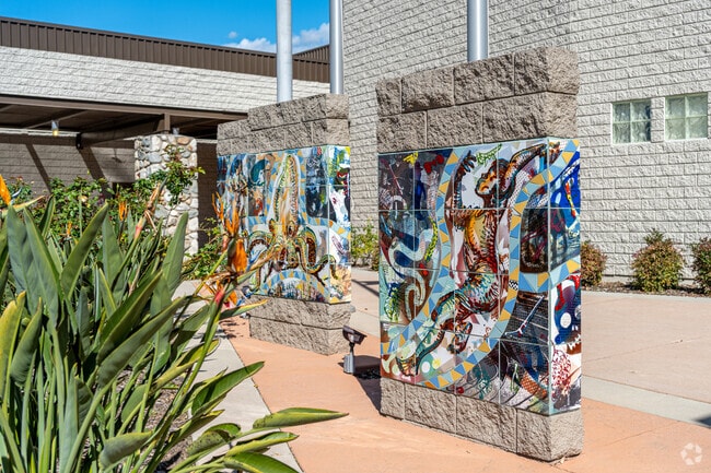 The Claremont Stelae artwork in Condit stands as a unique public art installation, rich with meaning.