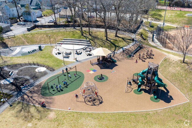 Aerial View Of Weston Park's Playground
