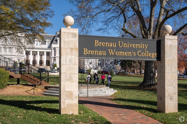 Downtown Gainesville is home to Brenau College, a historic women's school.