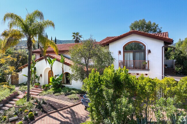 Spanish-style home located in the residential area of Tarzana.