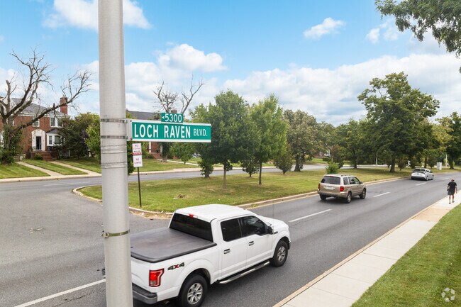 The Loch Raven Blvd gives Perring Loch the second half of its name.