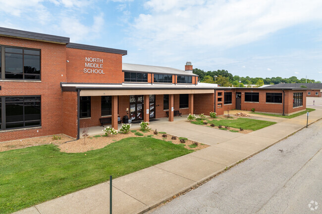 The student population of Henderson County North Middle School is 760 and the school serves 6-8.