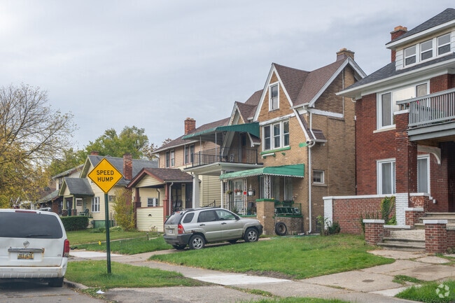 Tudor homes line the streets in Bethune Community.