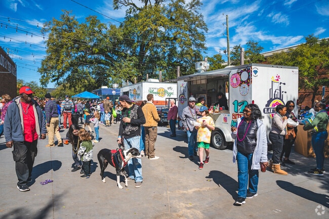 Cody residents enjoy the food trucks that attend some events nearby.