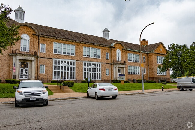 Woerner Elementary School building in Bevo Mill.
