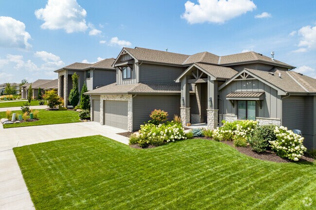 many homes in the neighborhood have a two-car garage.