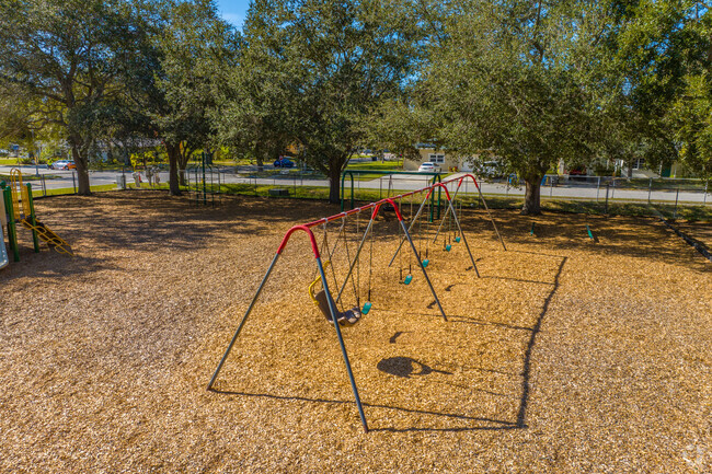 Skycrest Elementary has  a swing set and playground.