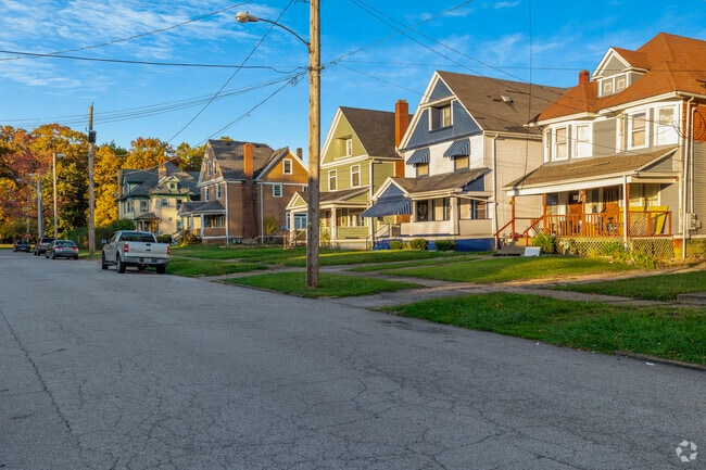 There are various home styles in Downtown Youngstown neighborhood.