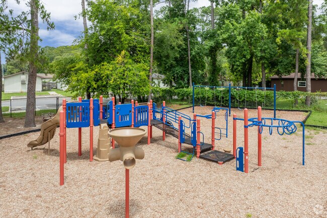 Younger students can play on the jungle gym at Kimball Wiles Elementary School.