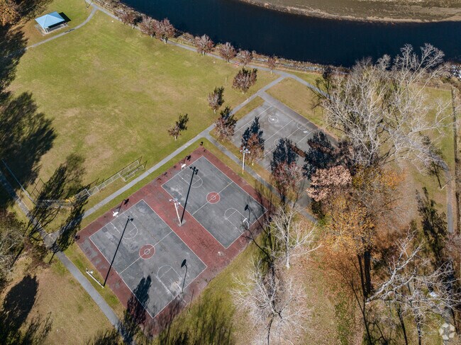 Costa Park in Fairmount is a great place to play games on the banks of the Blackstone River.