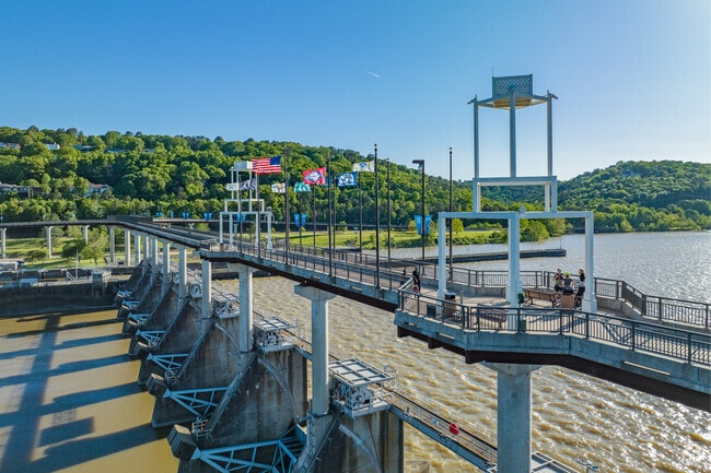 At 4,226 feet, Big Dam Bridge is the longest pedestrian bridge in the USA near Cammack Village.