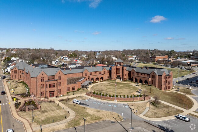 Walters State Community College Niswonger Campus sits on the outskirts of downtown Greeneville.