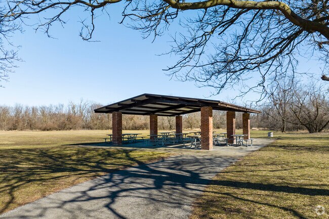 Picnic at the pavilion of Cermak Woods in Stickney.