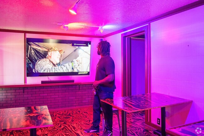 Tables in the 217 Flavor restaurant offer a place to enjoy delicious meals served in Lakeview.