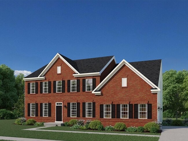 The Carson Federal Elevation with Opt. Brick Front and Opt. Side Load Garage