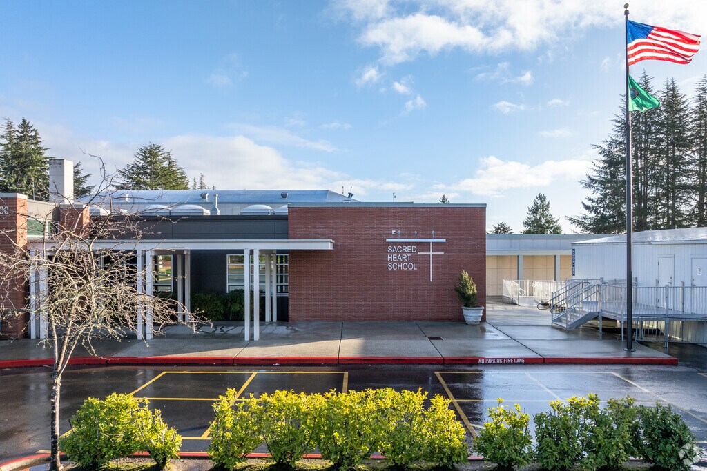 Sacred Heart School entrance.