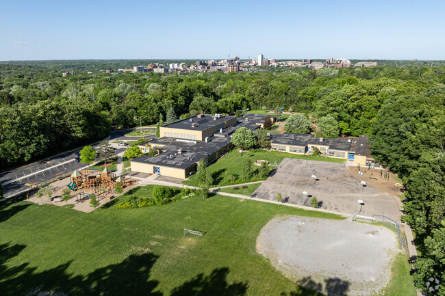 Eberwhite Elementary is just a short distance from Ann Arbor's downtown.