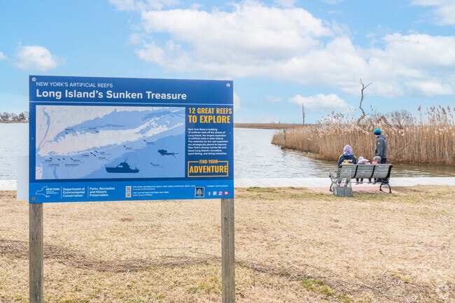 You can get a beautiful view of the Great South Bay at Heckscher State Park in Great River.