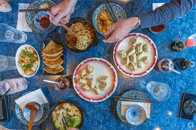 Go for a culinary adventure at T Dumpling House near Lake Stickney.