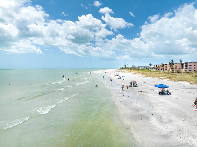 The Beach at in the Middle Gulf Drive neighborhood gets many visitors during the week.