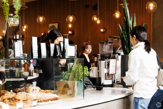 Mr. West Cafe in University Village is a popular dining spot for locals to socialize and enjoy.