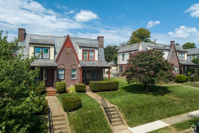 These brick duplexes form a unique streetscape along one of Ashburton's streets.