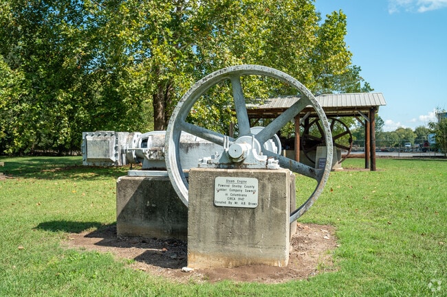 Be sure and take a tour of Shelby Iron Works Park.