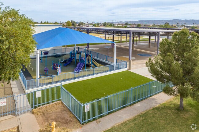 Younger kids attending Phoenix’s Bethune School will enjoy the playground during recess.