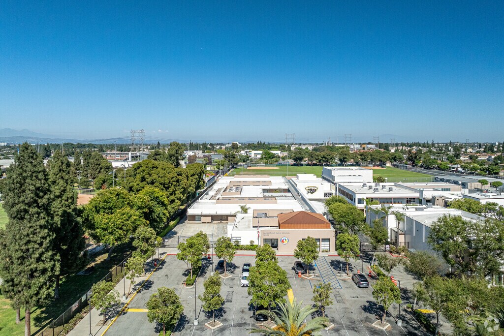 The parking lot at Paramount Park Middle School.