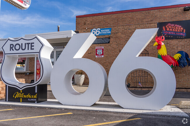 Historic Route 66 passes through Willowbrook.