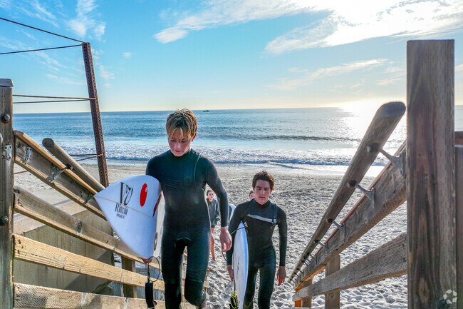 Surfers come from all around to visit San Clemente City for great surfing.