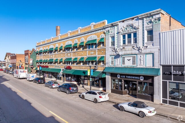 The historic buildings on Main St in Fond du Lac.
