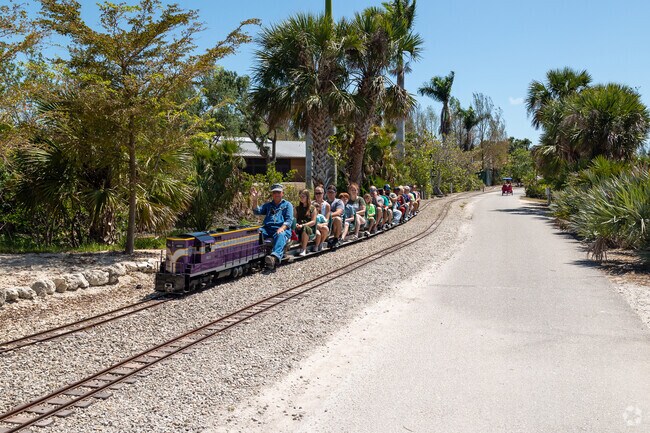 The Railroad Museum of South Florida in Cypress Lake features a rideable miniature train.