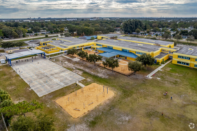 Students at High Point Elementary School will play outdoors in this great play area.