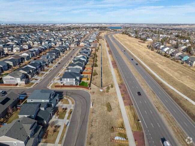 Sierra Ridge is located just miles from I-25. Commute time to Denver Tech Center is about 15 min