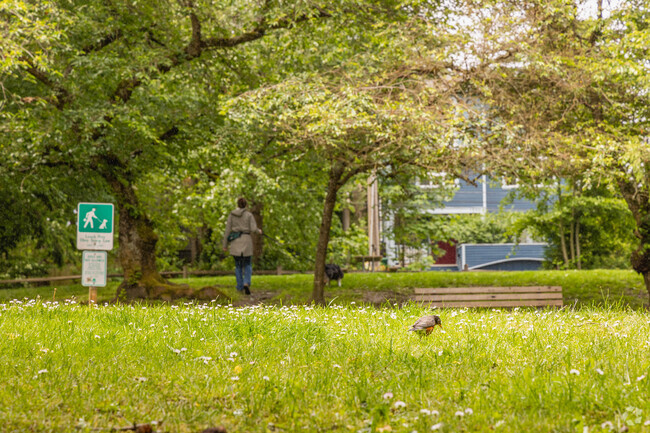 Nature abounds in Madrona, and it's common to find various birds active around the community.