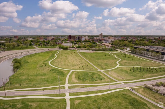 At Chevy Commons County Park locals can walk for miles on there lunch break.