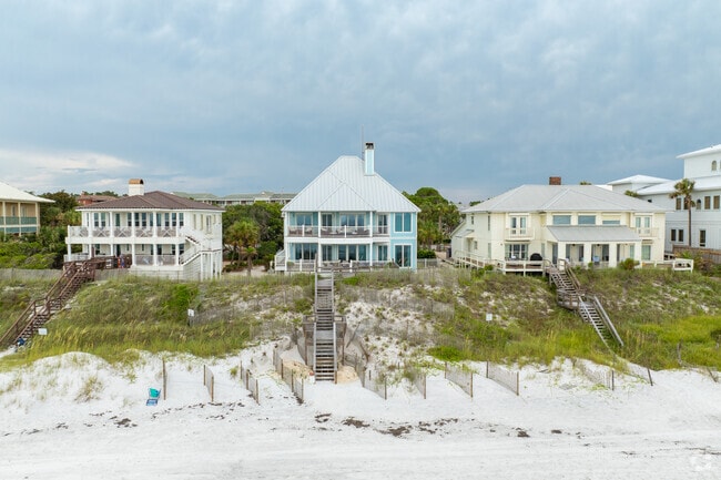 Waterfront properties in Dune Allen Beach are selling for over a million dollars.