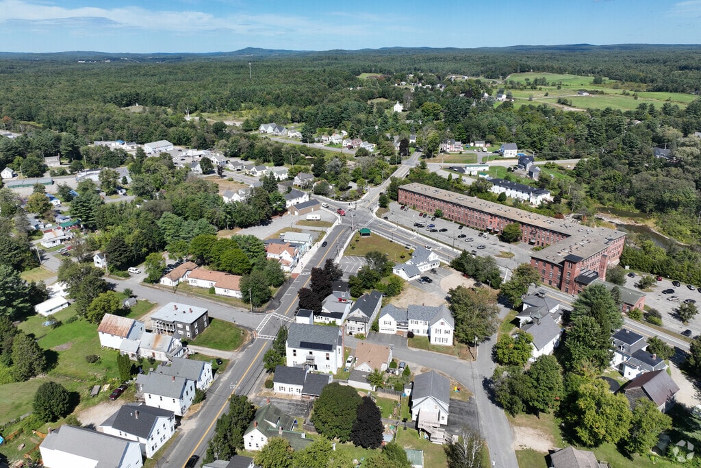 Lisbon, Maine, is a quiet, rural community characterized by its historic brick mill buildings and winding rivers.