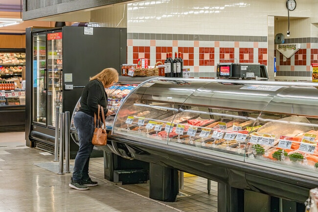 Locals of Clover Valley Woods enjoy convenience of nearby Savemart for groceries.