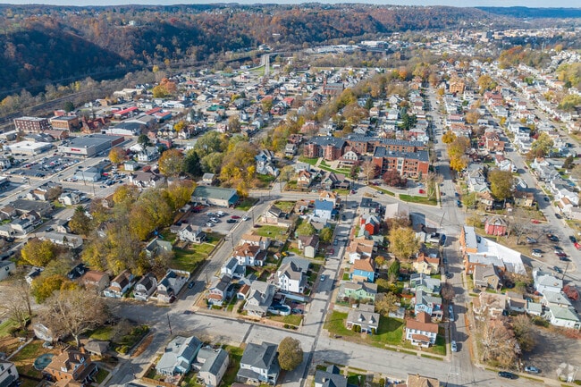 Bordering the waters of the Beaver River, New Brighton is 25 miles northwest of Pittsburgh.