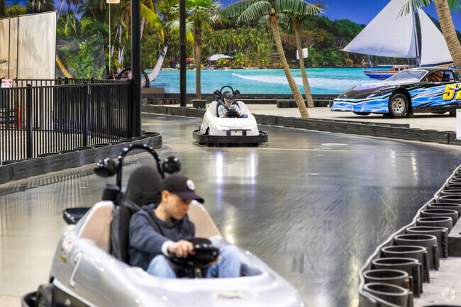 Lansdowne thrill-seekers can take a short trip to Malibu Jacks for go-kart racing on rainy days.