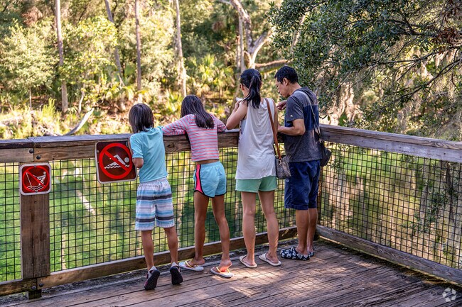 Families enjoy Blue Springs State Park located just outside of Orange City.