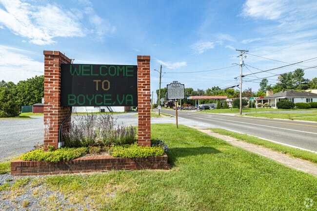 Visitors are welcome in Boyce, Virginia, a rural Clarke County town known for its scenic countryside and historic charm.