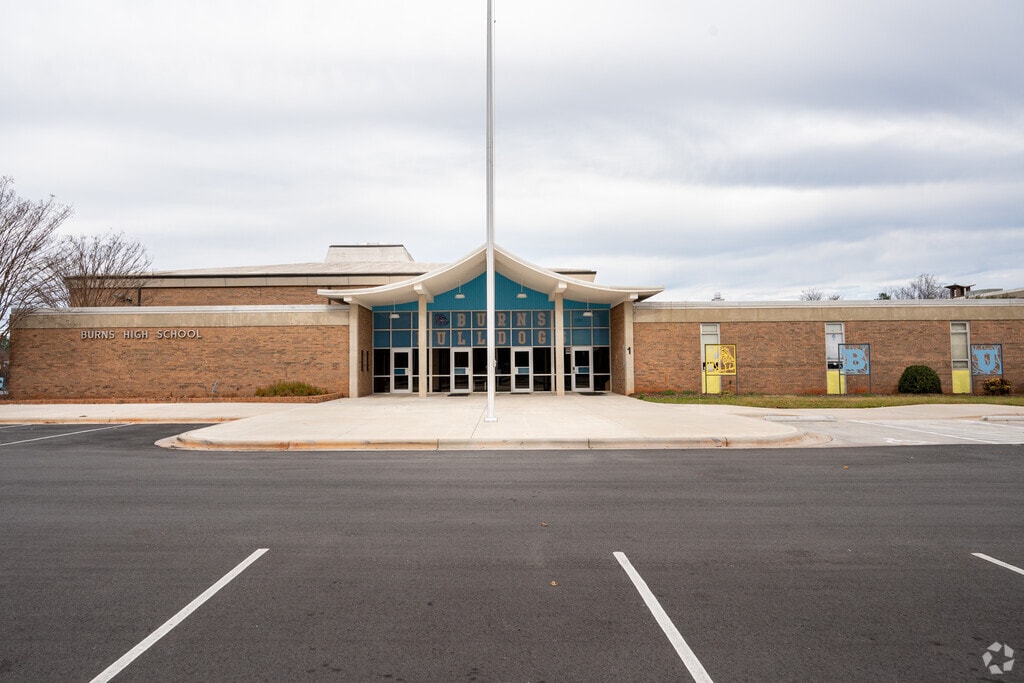 Burns High School provides education in the neighborhood of 
Cleveland County.